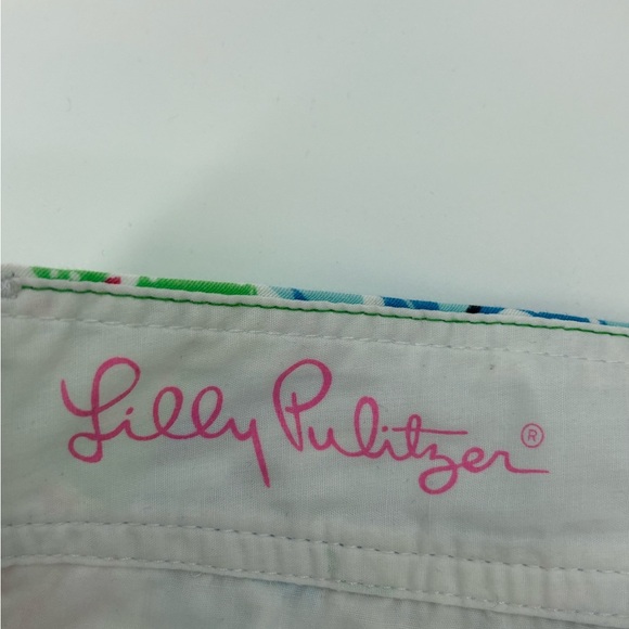 Lilly Pulitzer Walsh short summer remix patch cotton 3 inch inseam shorts size 0 - Picture 2 of 15